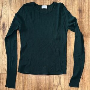 Aritzia Sunday Best Teal Knit Top